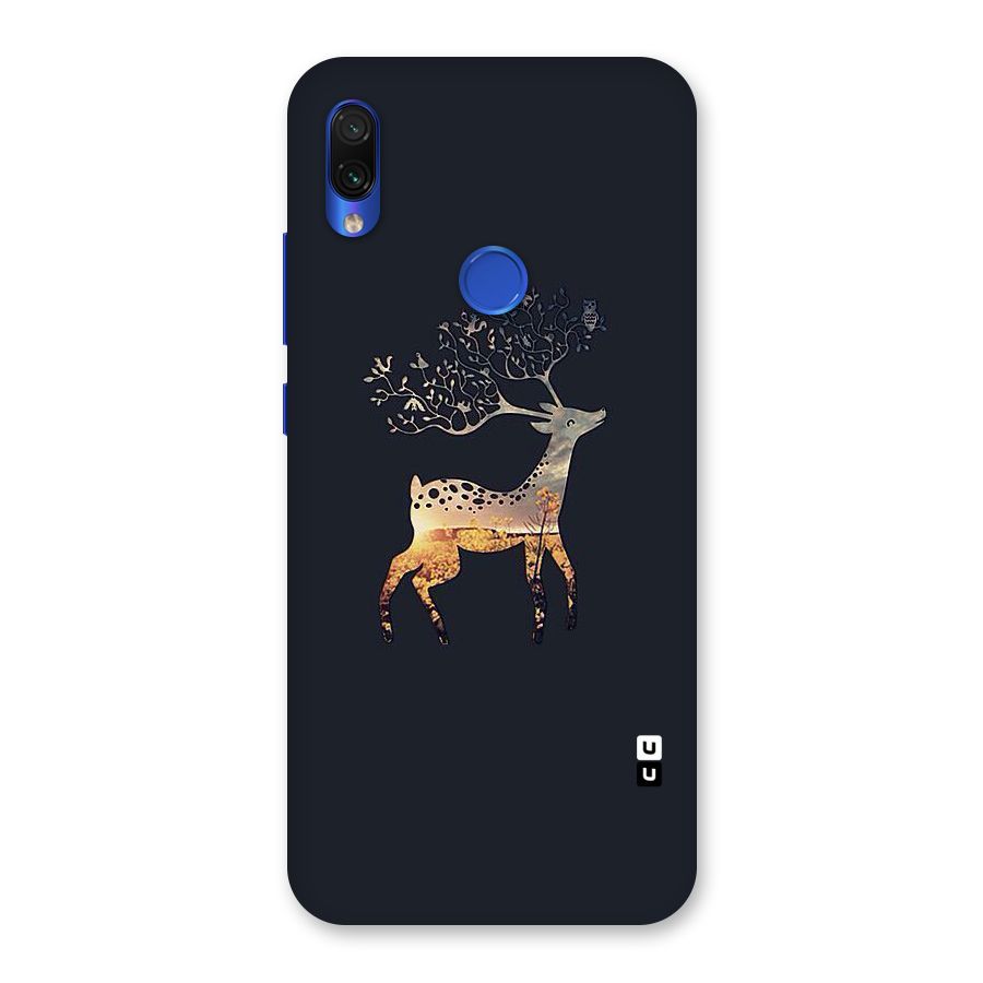 Black Deer Back Case for Redmi Note 7S