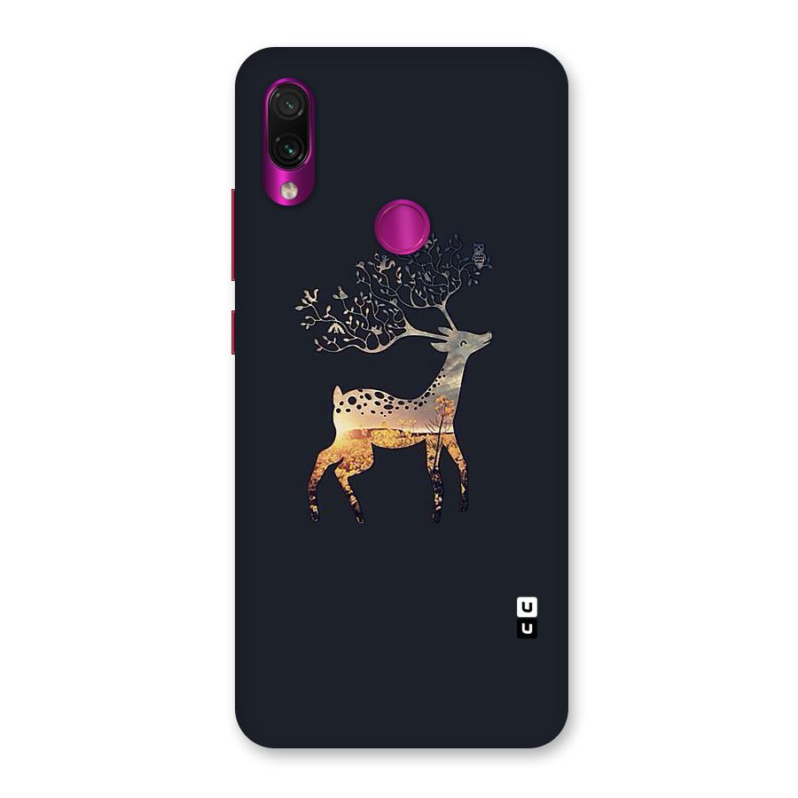Black Deer Back Case for Redmi Note 7 Pro