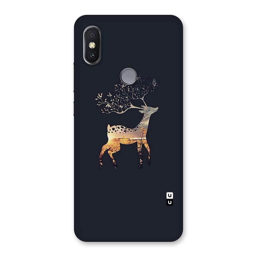 Black Deer Back Case for Redmi Y2