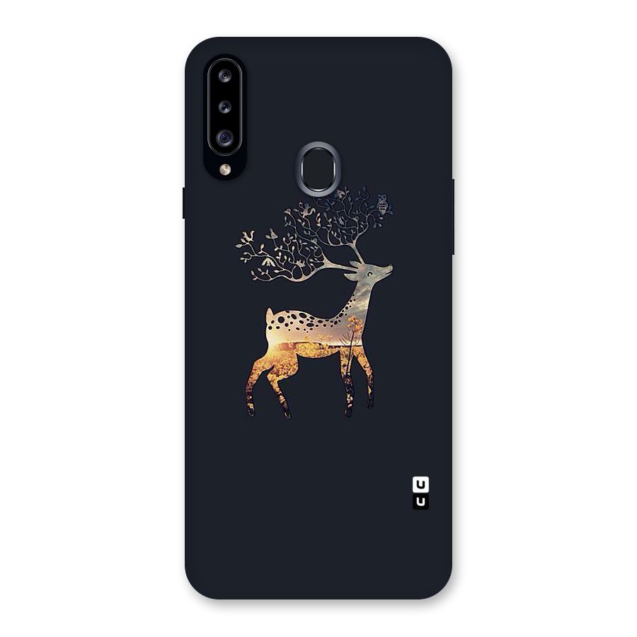 Black Deer Back Case for Samsung Galaxy A20s