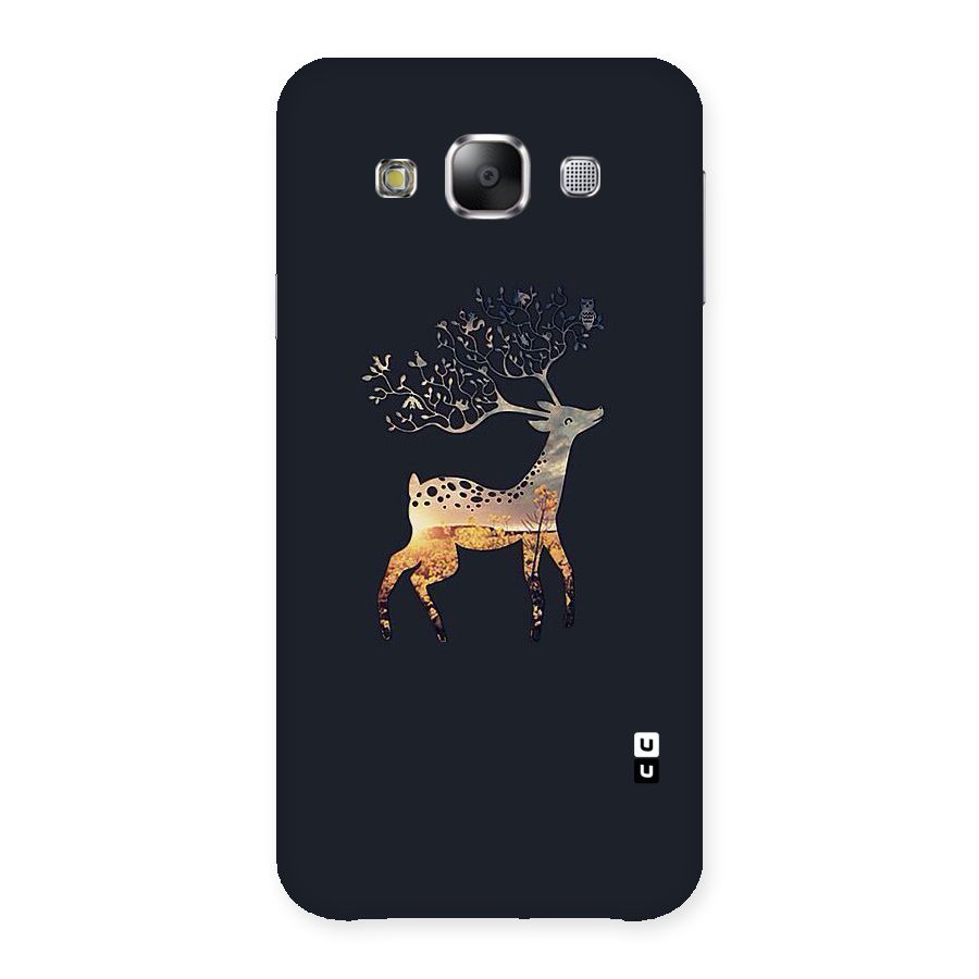 Black Deer Back Case for Samsung Galaxy E5