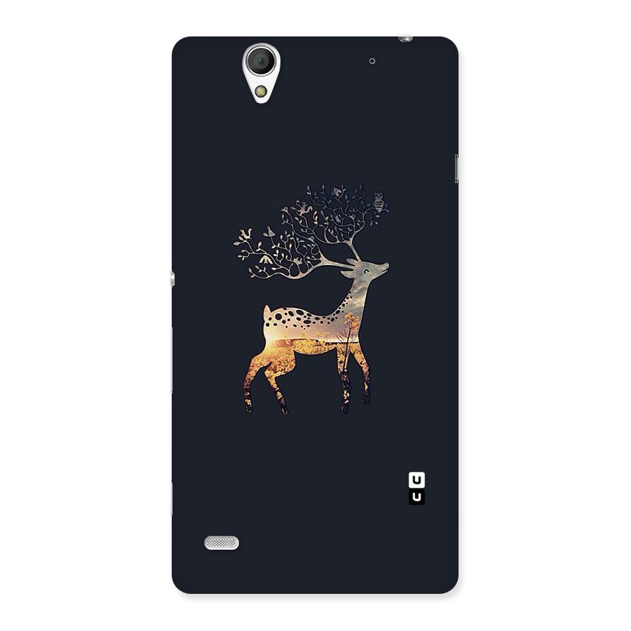 Black Deer Back Case for Sony Xperia C4