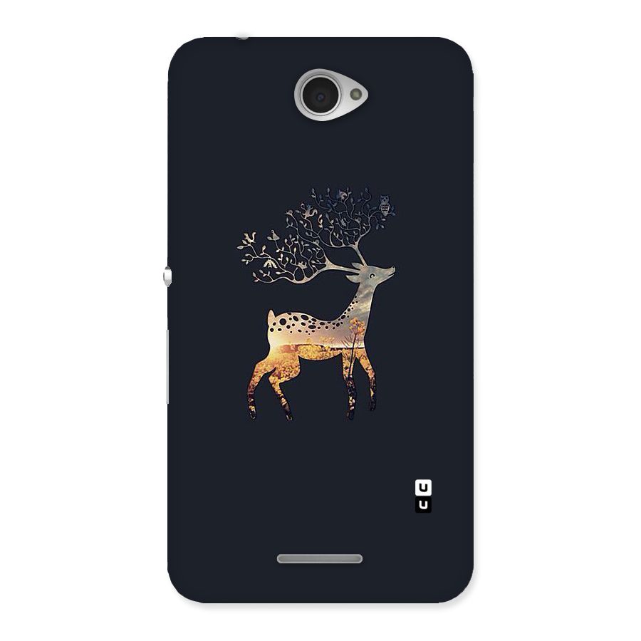 Black Deer Back Case for Sony Xperia E4