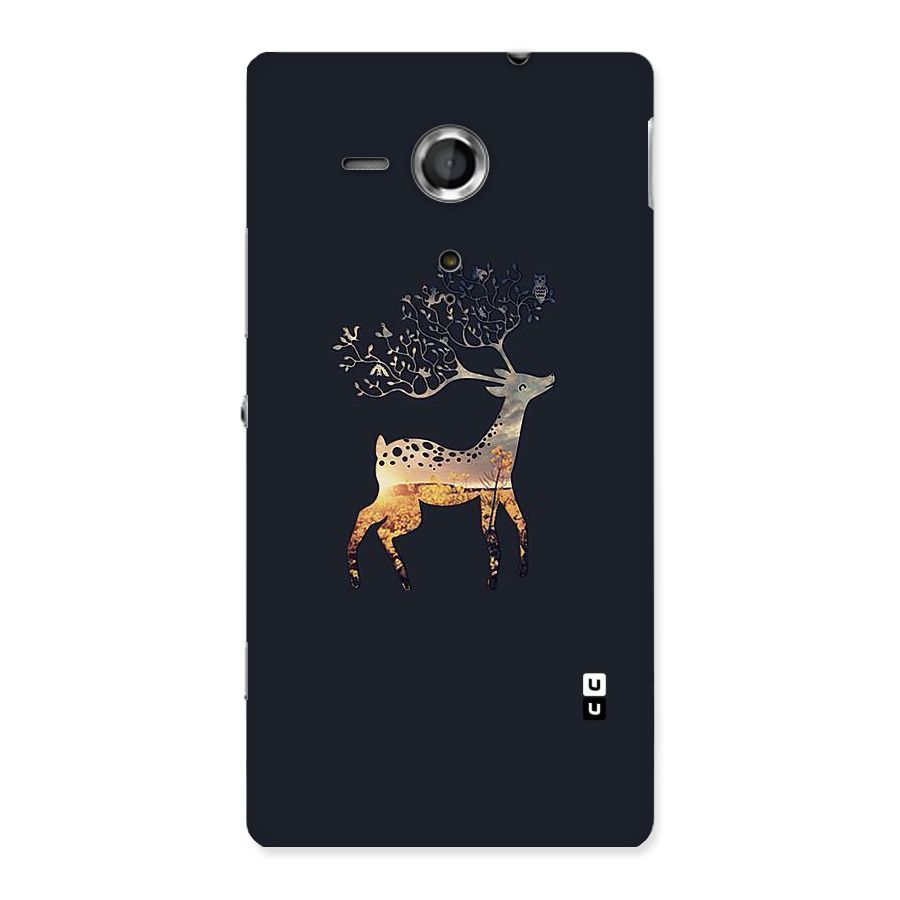 Black Deer Back Case for Sony Xperia SP