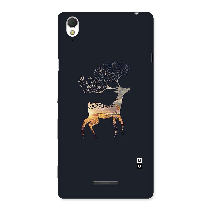 Black Deer Back Case for Sony Xperia T3
