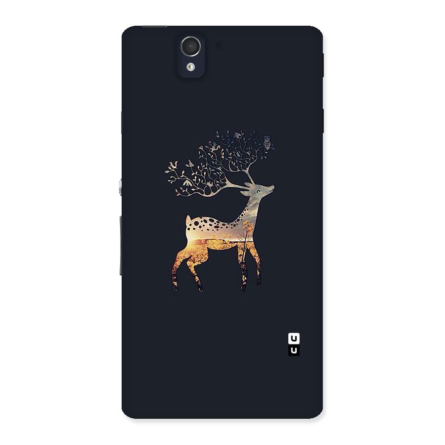 Black Deer Back Case for Sony Xperia Z