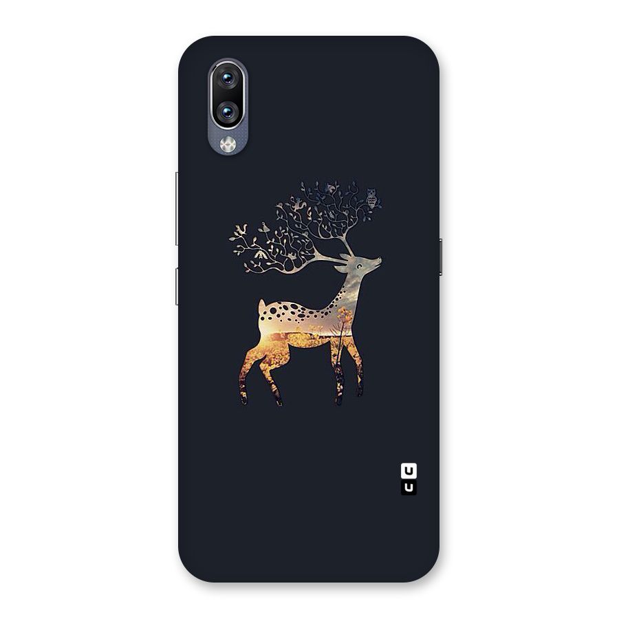 Black Deer Back Case for Vivo NEX
