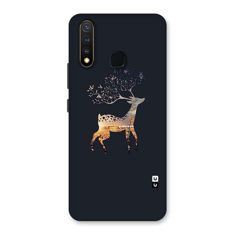 Black Deer Back Case for Vivo U20