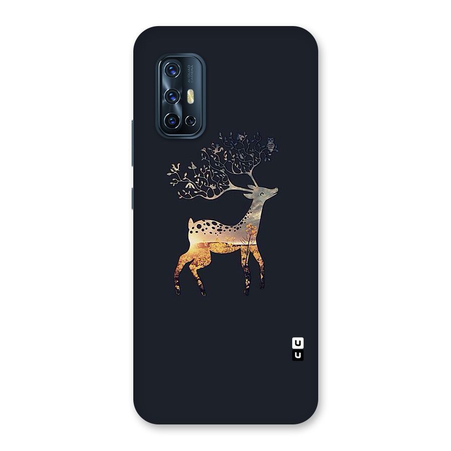 Black Deer Back Case for Vivo V17