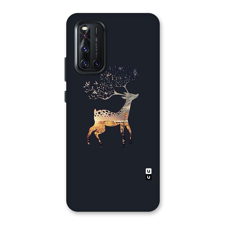 Black Deer Back Case for Vivo V19