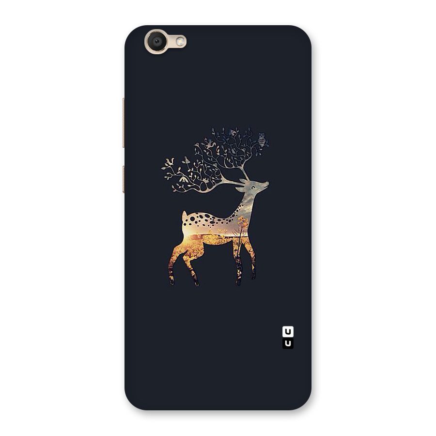 Black Deer Back Case for Vivo V5
