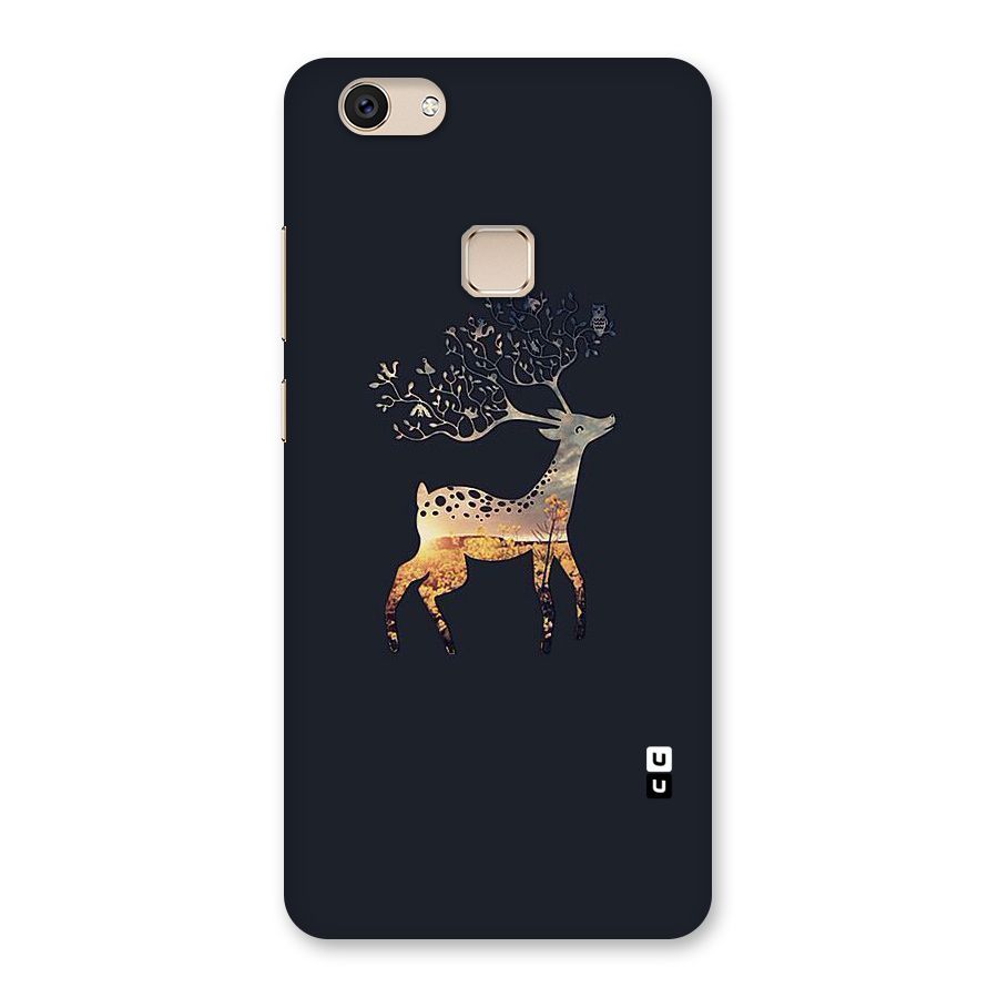 Black Deer Back Case for Vivo V7