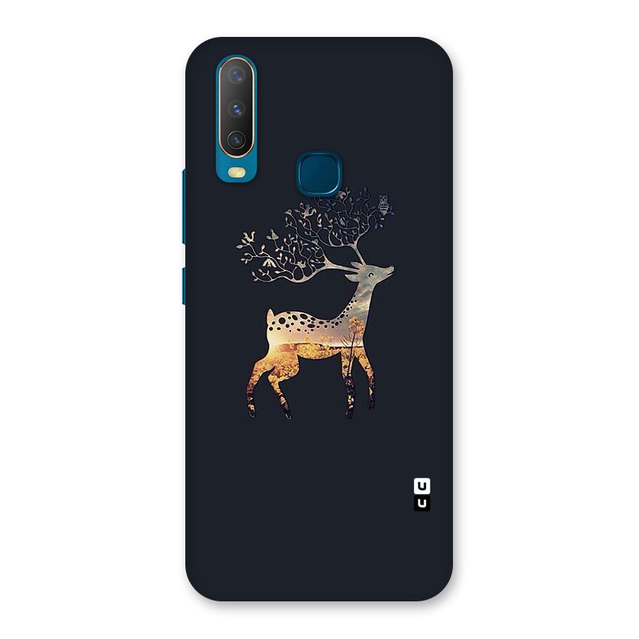 Black Deer Back Case for Vivo Y12