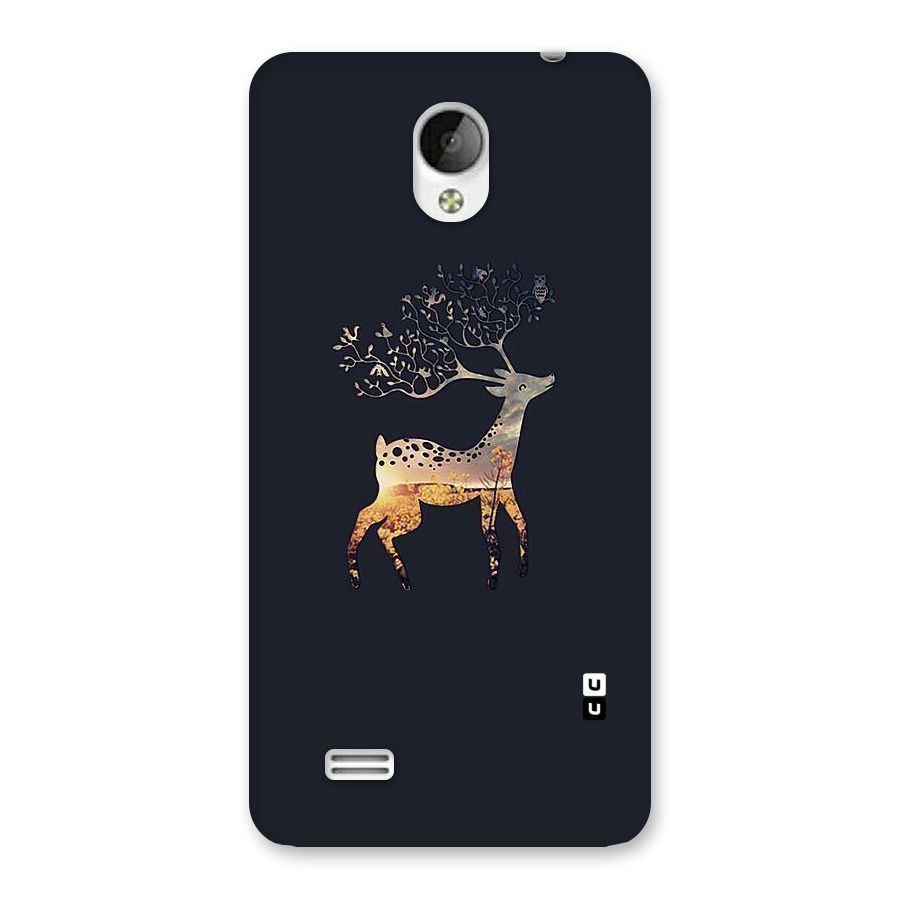 Black Deer Back Case for Vivo Y21