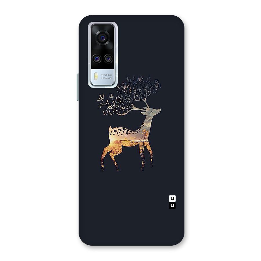 Black Deer Back Case for Vivo Y31