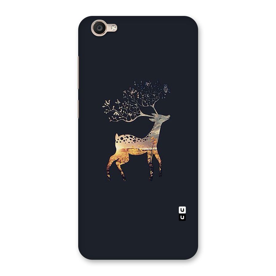 Black Deer Back Case for Vivo Y55s