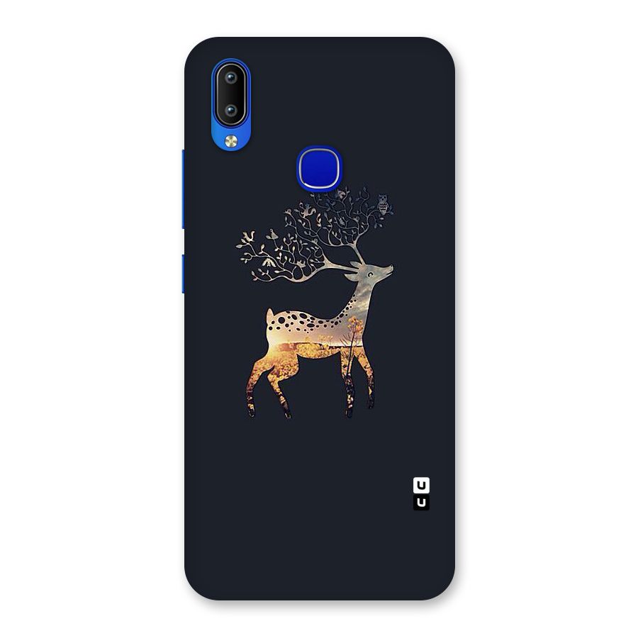 Black Deer Back Case for Vivo Y91