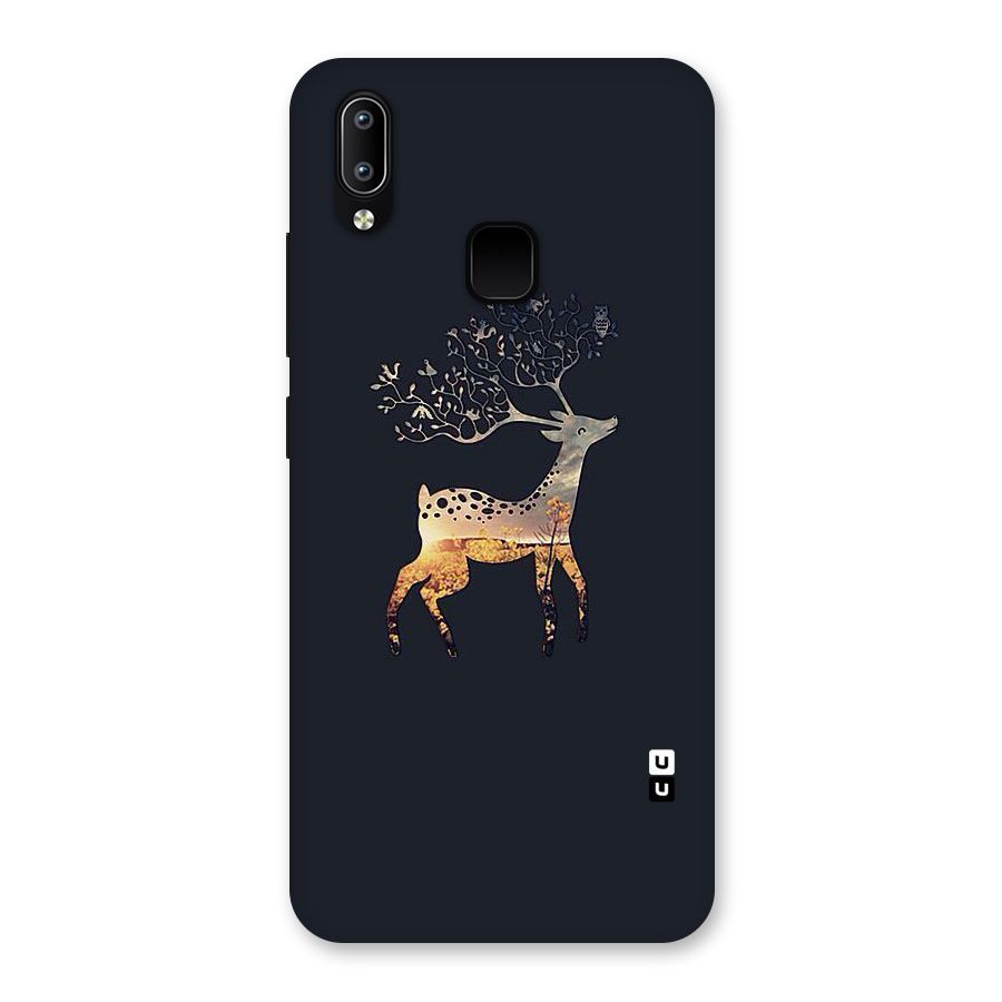 Black Deer Back Case for Vivo Y93
