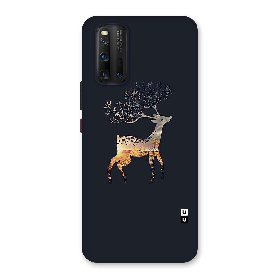 Black Deer Back Case for Vivo iQOO 3