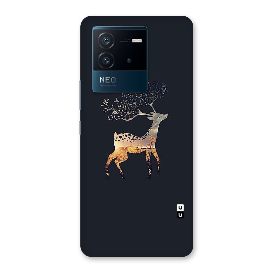Black Deer Back Case for Vivo iQOO Neo 6 5G