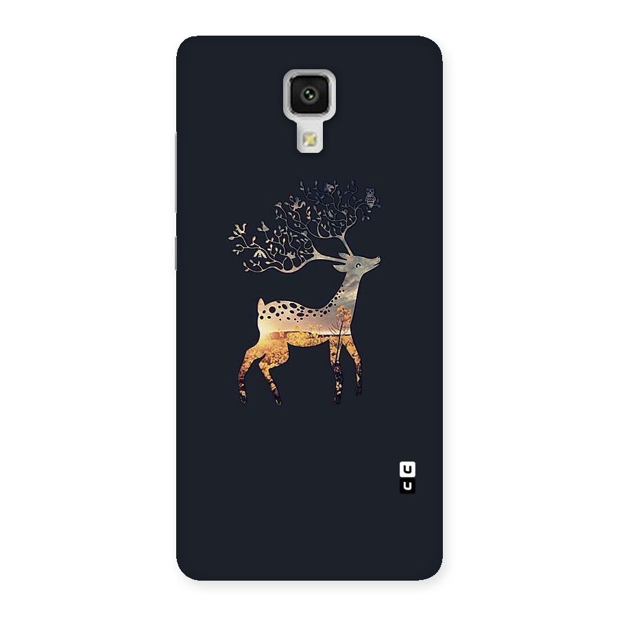 Black Deer Back Case for Xiaomi Mi 4