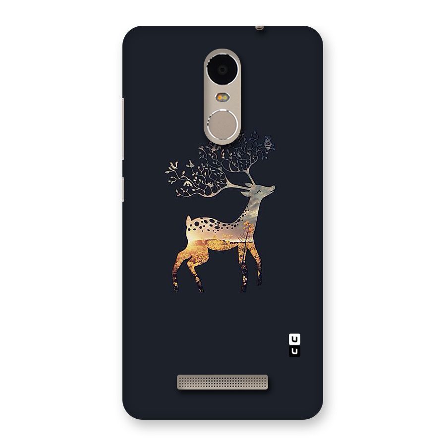 Black Deer Back Case for Xiaomi Redmi Note 3