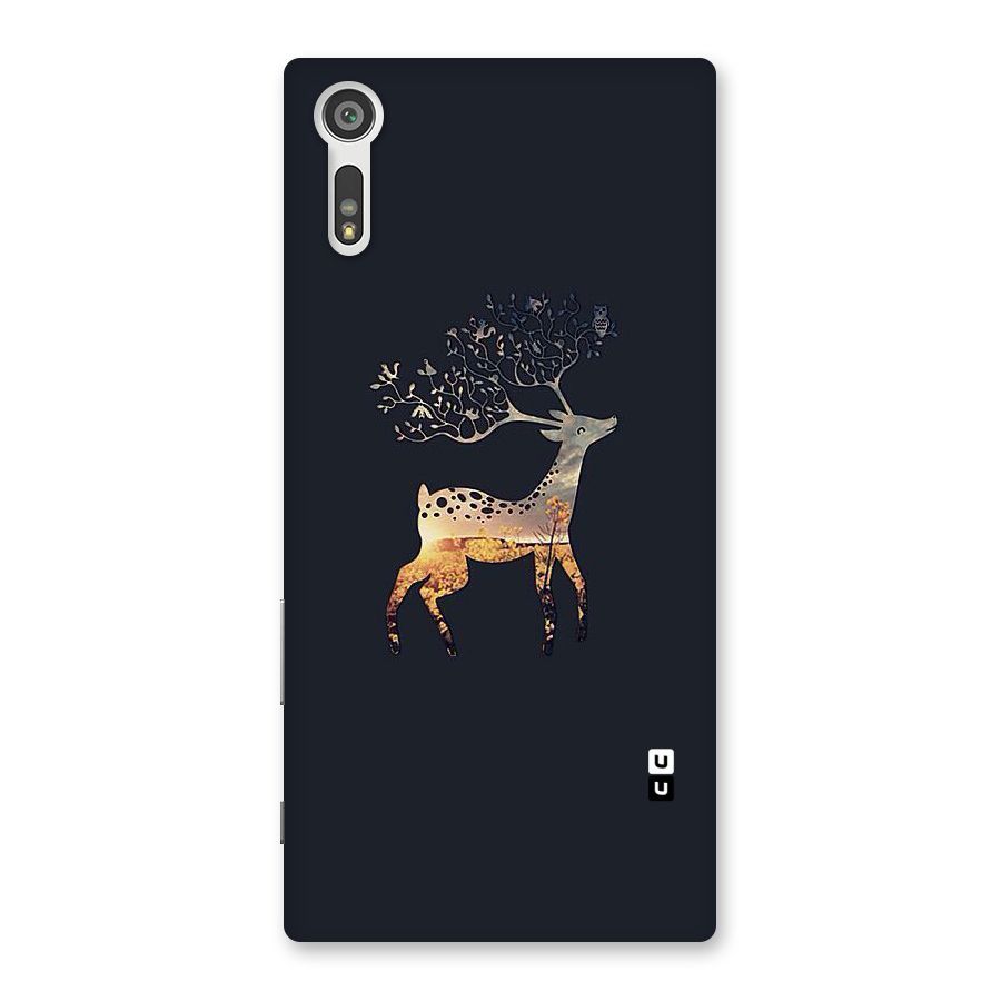 Black Deer Back Case for Xperia XZ