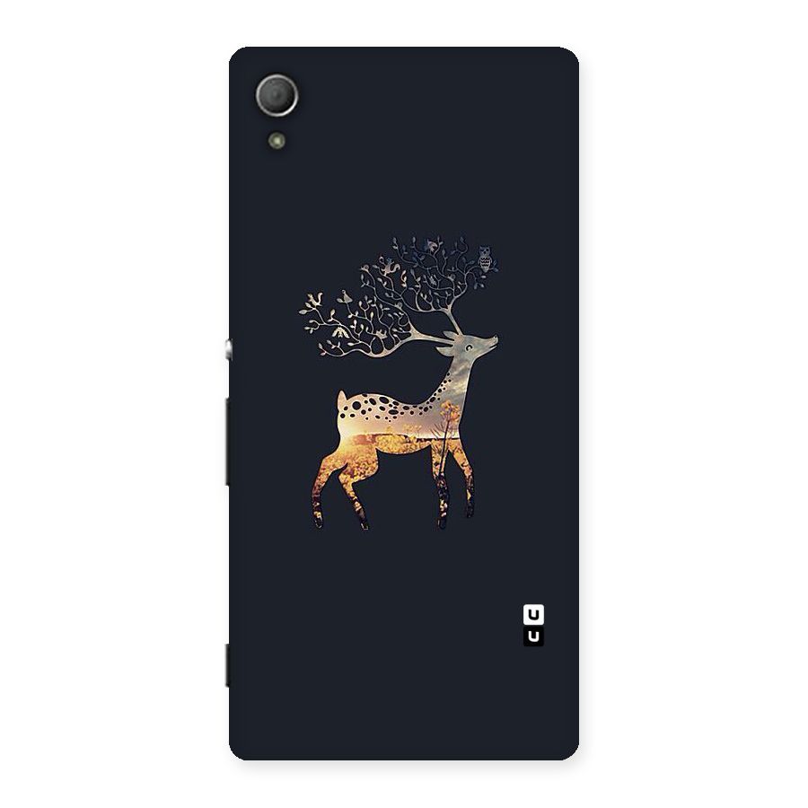 Black Deer Back Case for Xperia Z4