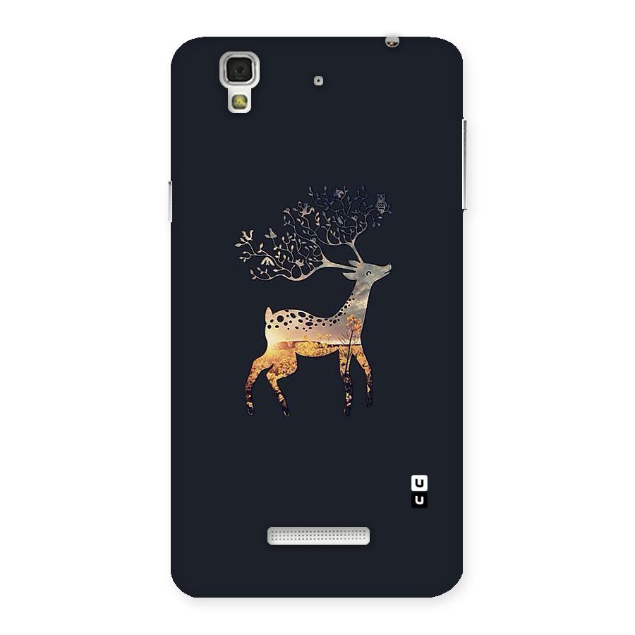 Black Deer Back Case for YU Yureka Plus