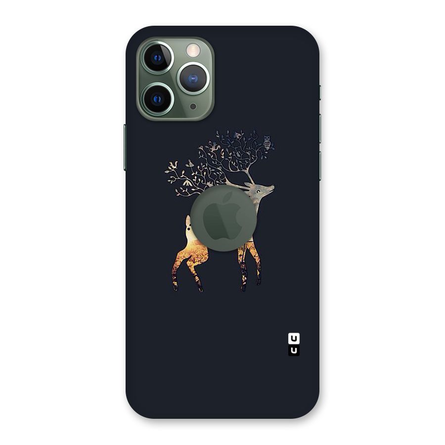Black Deer Back Case for iPhone 11 Pro Logo  Cut