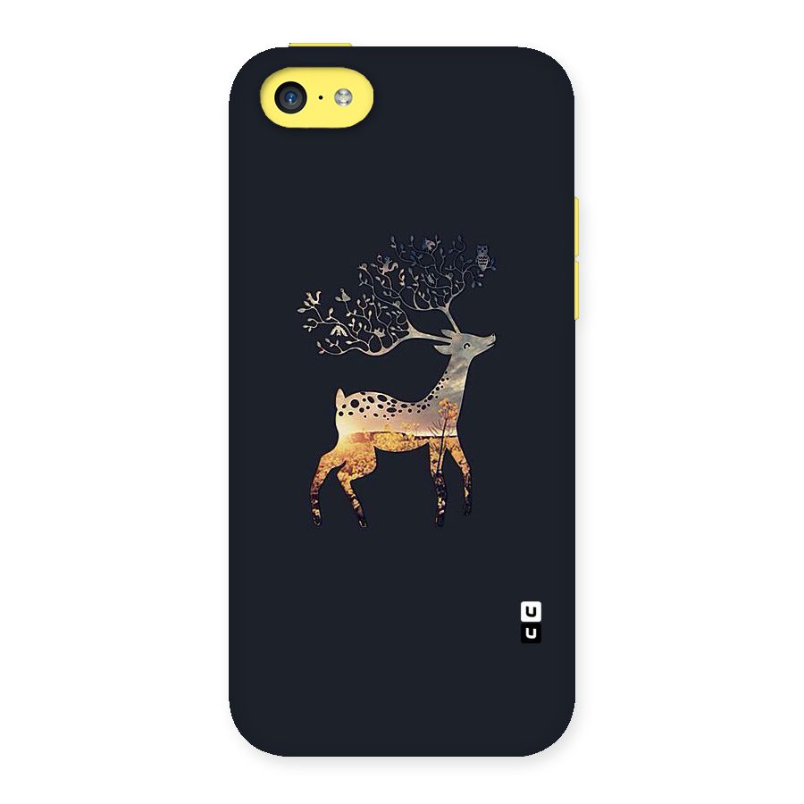 Black Deer Back Case for iPhone 5C