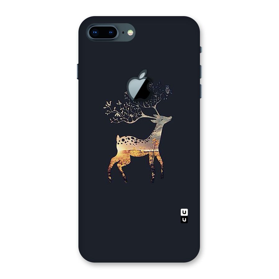 Black Deer Back Case for iPhone 7 Plus Apple Cut