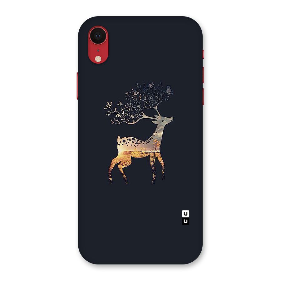 Black Deer Back Case for iPhone XR
