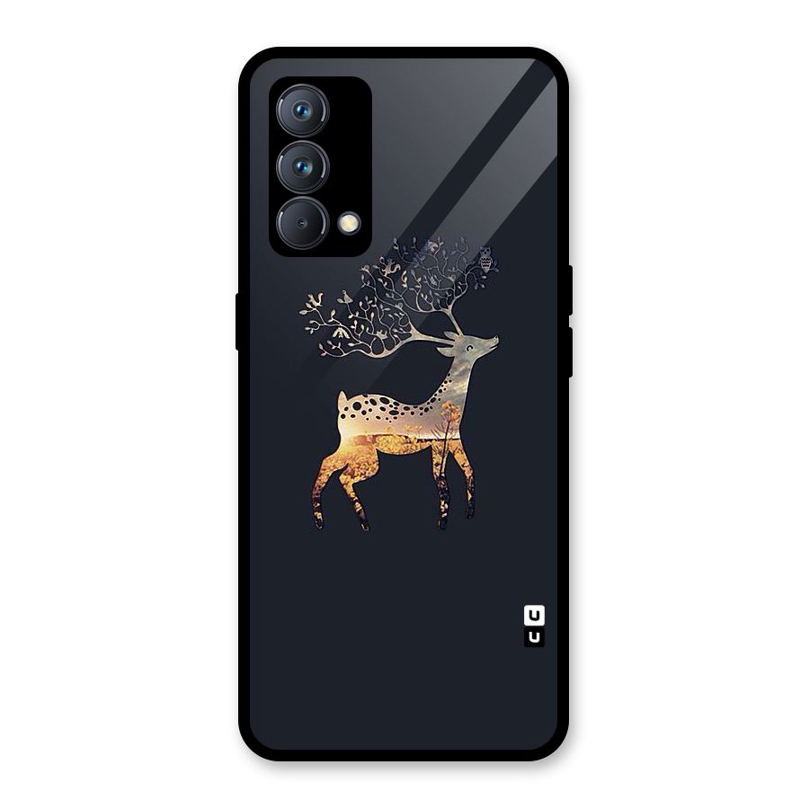 Black Deer Glass Back Case for Realme GT Master Edition