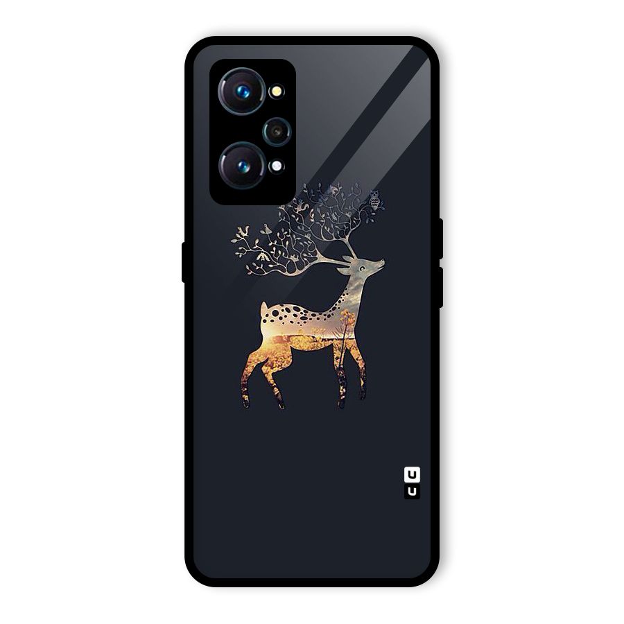 Black Deer Glass Back Case for Realme GT Neo2
