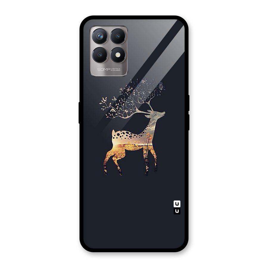Black Deer Glass Back Case for Realme Narzo 50