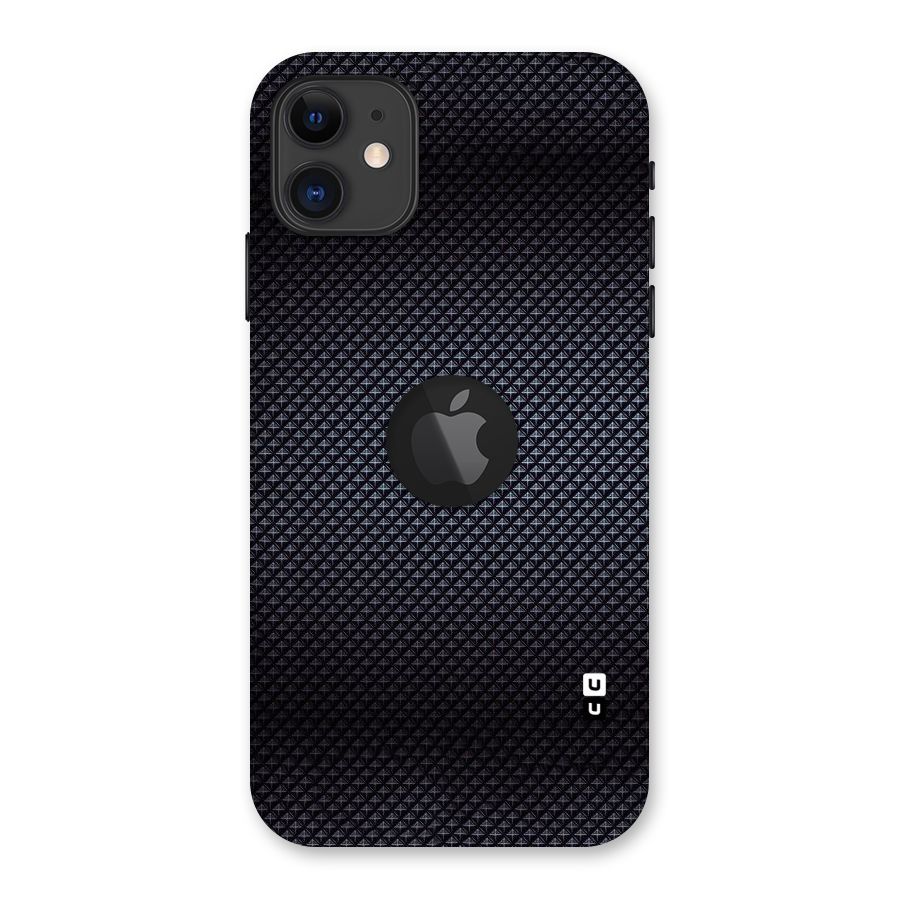 Black Diamond Back Case for iPhone 11 Logo Cut