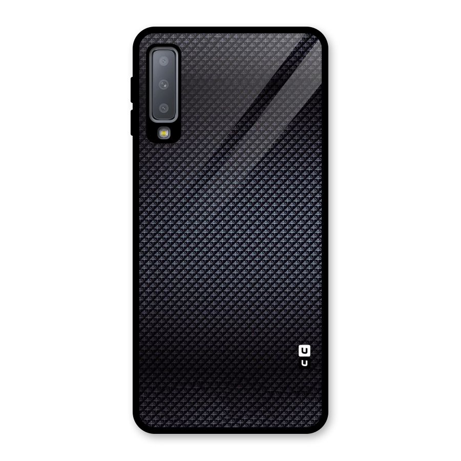 Black Diamond Glass Back Case for Galaxy A7 (2018)