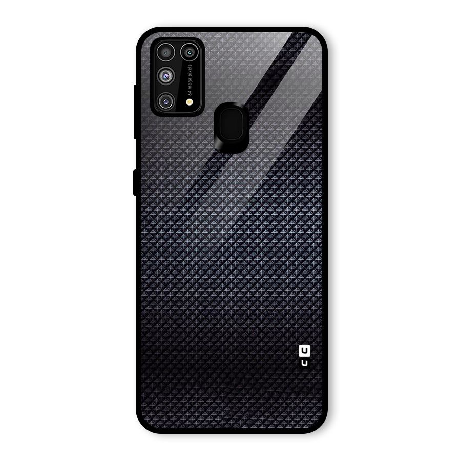 Black Diamond Glass Back Case for Galaxy F41