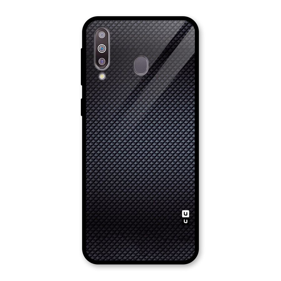 Black Diamond Glass Back Case for Galaxy M30