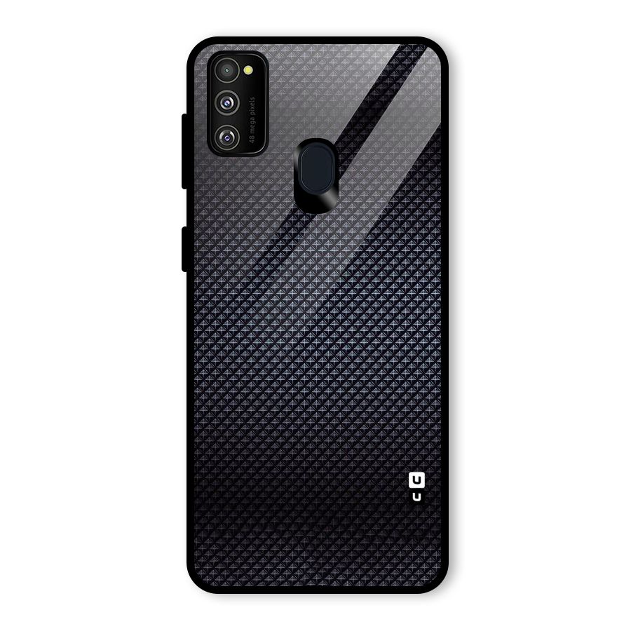 Black Diamond Glass Back Case for Galaxy M30s