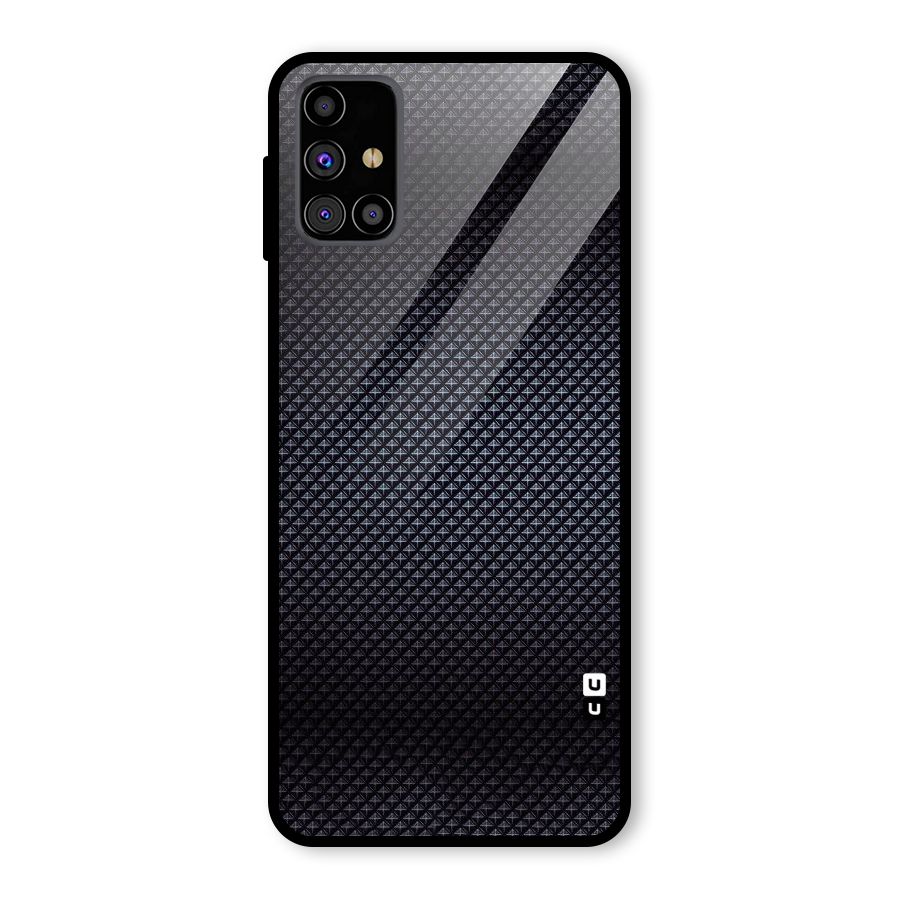 Black Diamond Glass Back Case for Galaxy M31s