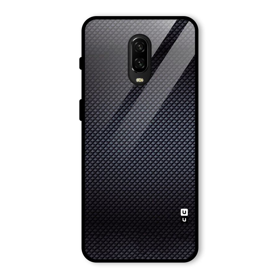 Black Diamond Glass Back Case for OnePlus 6T