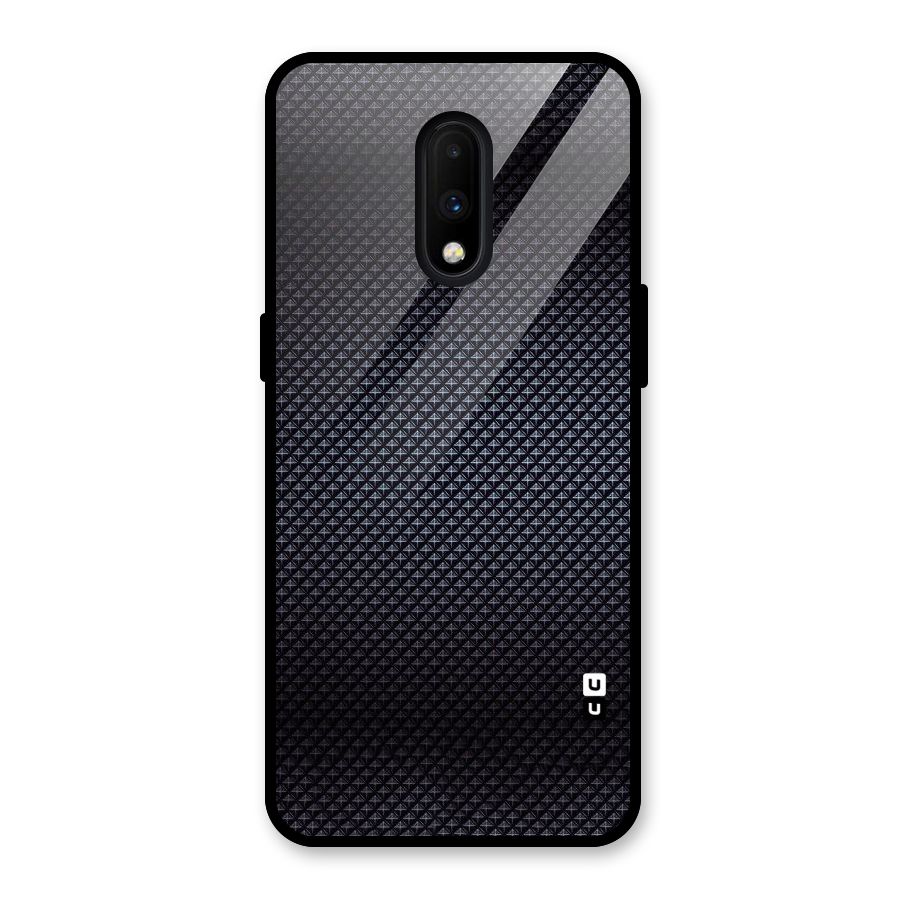 Black Diamond Glass Back Case for OnePlus 7