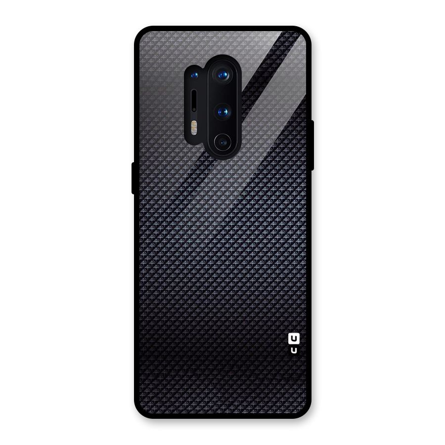 Black Diamond Glass Back Case for OnePlus 8 Pro