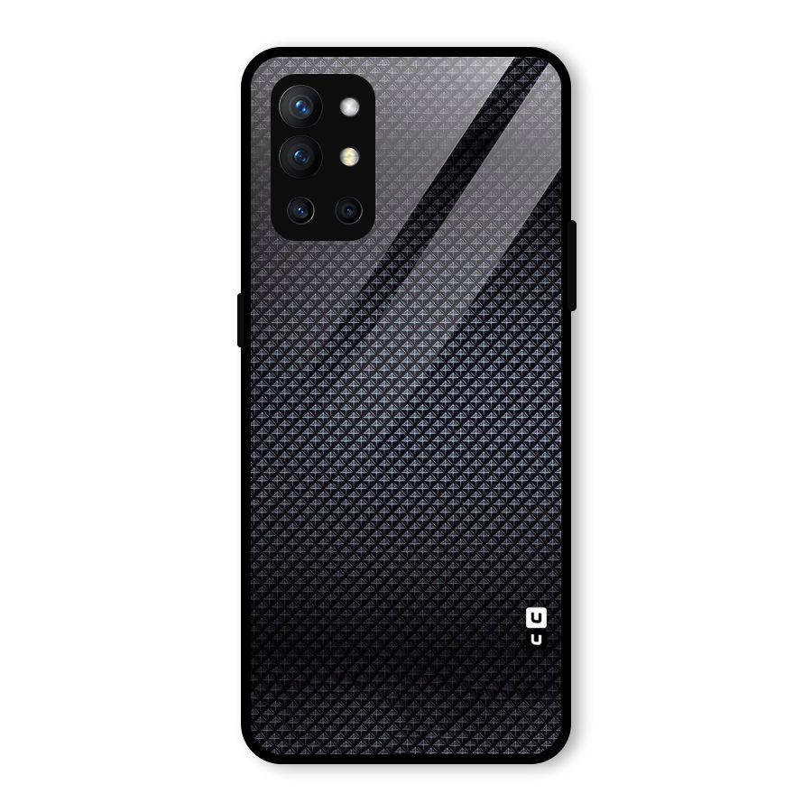 Black Diamond Glass Back Case for OnePlus 9R