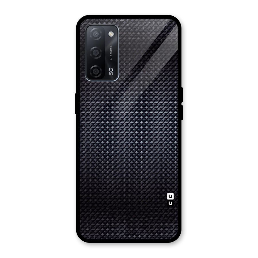 Black Diamond Glass Back Case for Oppo A53s 5G