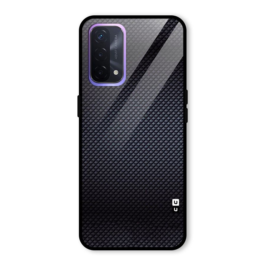 Black Diamond Glass Back Case for Oppo A74 5G