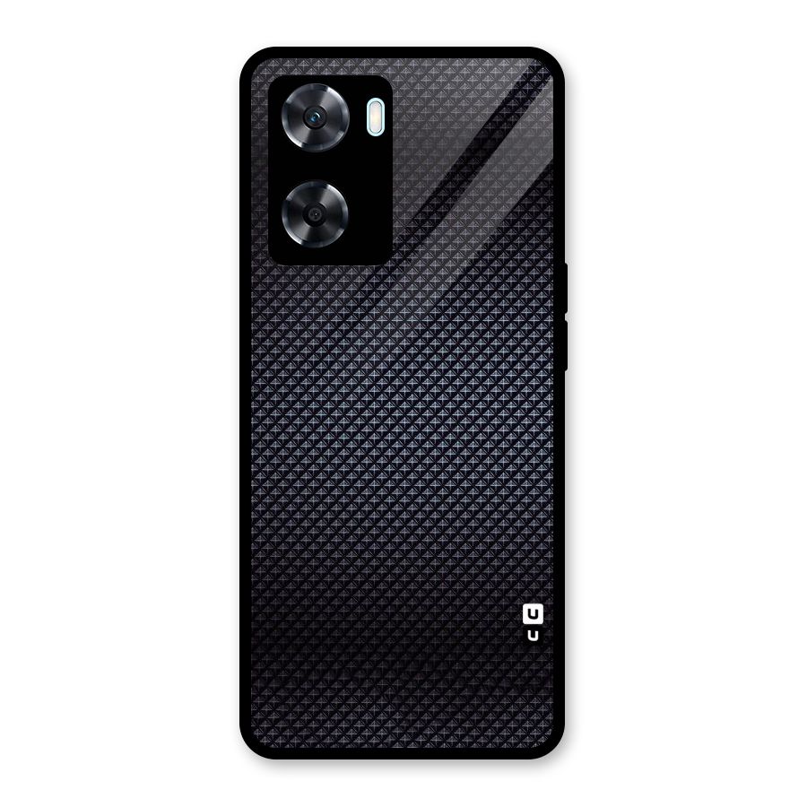 Black Diamond Glass Back Case for Oppo A77