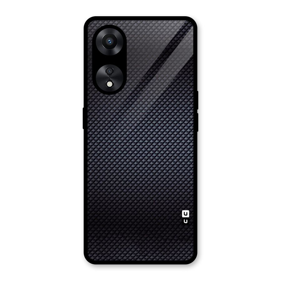 Black Diamond Glass Back Case for Oppo A78